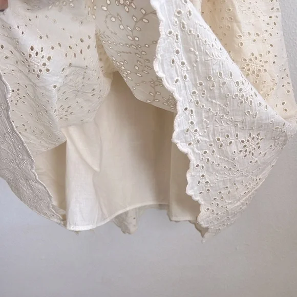 ZARA COMBINATION EMBROIDERED KNIT DRESS - Picture 12 of 12